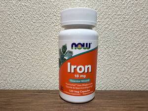 ナウフーズ NOW Foods 鉄 サプリメント 18mg 120粒