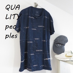 送料込 匿名配送 QUALITY PEOPLES クオリティーピープルズ Tシャツ　メンズｍ