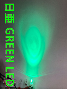 ☆緑 LEDランプ Φ5 砲弾 2500個 NSPG510S GREEN LED グリーン 日亜 (NICHIA)　管理番号[F2-B0259]★