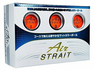 LEZAX(レザックス) ゴルフボール Air STRAIT マットカラーボール 6個入り (未使用品)　(shin