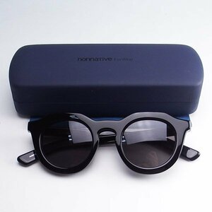 美品 nonnative DWELLER SUNGLASSES 03 by KANEKO OPTICAL NN-A4404 ノンネイティブ 金子眼鏡 サングラス ブラック