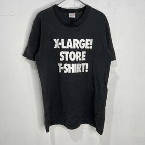 送料無料☆X-LARGE☆エクストララージ☆プリントTシャツ☆半袖☆黒☆L☆D23