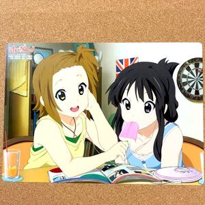 【送料無料】けいおん! K-ON! 下敷き　夏休み　平沢 唯 秋山 澪 田井中 律 琴吹 紬 中野 梓 放課後ティータイム HTT 京アニ