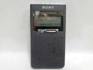 SONY ソニー ワンセグTV 音声 FM ステレオ AM TV ポケットラジオ XDR-63TV 本体のみ 受信◯ イヤホン◯ スピーカー