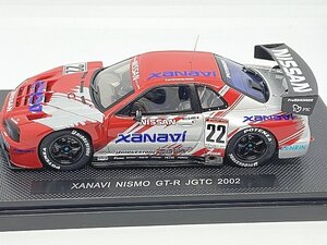 EBBRO エブロ P-4 1/43 ザナヴィ ニスモ GT-R JGTC 2002 #22 レッド/シルバー P409