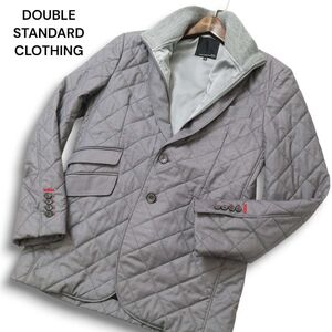 DOUBLE STANDARD CLOTHING ダブルスタンダードクロージング ベスト ライナー 中綿 キルティング ジャケット Sz.50 メンズ 灰　C4T11236_C#N