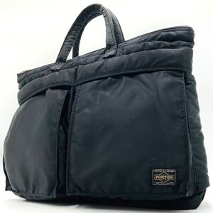 1円●極美品●PORTER ポーター タンカー ビジネスバッグ ブリーフケース ハンドバッグ　ブラック メンズ　A4