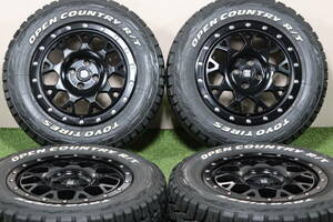 ＜美品!バリ溝＞エクストリームJ XJ04 16in 6.5J+38 PCD100 4H トーヨー オープンカントリー R/T 215/65R16C ライズ/ロッキー(ガソリン車)