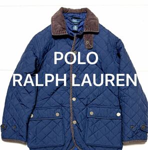 POLO RALPH LAUREN★ポロラルフローレン 中綿 キルティング ジャケット ネイビー キッズ 8〜10歳 140cm