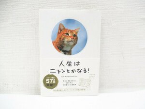 O-139【直接引取不可】人生はニャンとかなる! 明日に幸福をまねく68の方法 水野敬也 長沼直樹 文響社 猫 アニマル