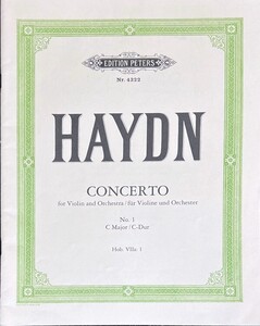 ハイドン バイオリン協奏曲 第1番 ハ長調 Hob.VIIa (ヴァイオリン+ピアノ)輸入楽譜 Haydn Concerto No. 1 C Major Hob VIIa:1 洋書