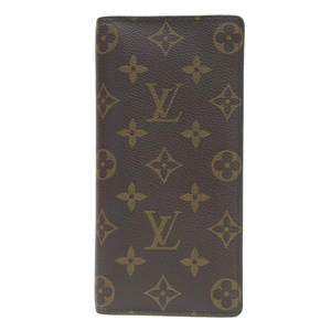 【本物保証】 新品同様 ルイヴィトン LOUIS VUITTON モノグラム ポルトフォイユ ブラザ 二つ折長財布 M66540