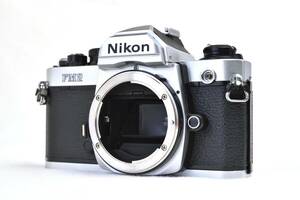 【整備済動作品】Nikon ニコン New FM2 シルバー 前期型　清掃・整備済み　電池付きでこのまま使える動作良好品