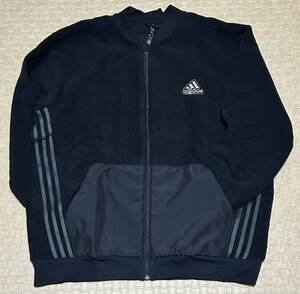 新品・3XL サイズ・adidas・アディダス エッセンシャルズ ホリデーパック シェルパ ボンバージャケット ブルゾン