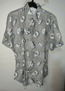 【中古】DIOR × DANIEL ARSHAM ディオール ダニエルアーシャム 013C503A4846 半袖シャツ グレー 20SS サイズ37