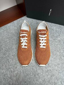 キトン　KITON　メンズ　スニーカー　軽量　春夏用　ニット　刺繍ロゴ　新品　39-44　サイズ選択可能