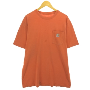 古着 カーハート Carhartt ORIGINAL FIT 半袖 ワンポイントロゴポケットTシャツ メンズL相当 /eaa432987