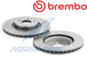 BREMBO製 W205 S205 C450 C43 W213 E350e X253 C253 リアブレーキローター 2枚 防錆 A0004230712 ブレンボ製