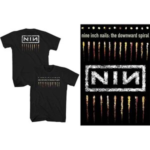 ★ナイン インチ ネイルズ Tシャツ NINE INCH NAILS DOWNWARD SPIRAL 黒 XL 正規品 pixies KMFDM MINISTRY Jim Foetus