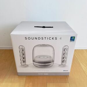 【新品同様送料無料】 harman/kardon ハーマン/カードン SoundSticks 4 Bluetoothスピーカーシステム ホワイト HKSOUNDSTICK4WHTJN