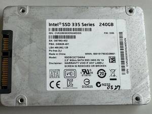 INTEL SSD 240GB【動作確認済み】0527　