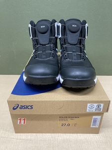 018★未使用品・即決価格★アシックス ASICS 安全靴 27.0cm WINJOB CP304 BOA ※BLACK/WHITE