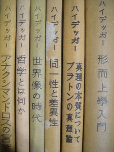 ハイデガー選集　プラトンの真理論、アナクシマンドロス、世界像の時代、形而上学入門