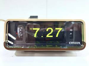 E60 動作確認済み CITIZEN シチズン 昭和レトロ パタパタ時計 目覚まし時計 置時計 5RD025