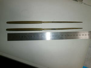 中古品/ 古い真鍮製　火鉢箸