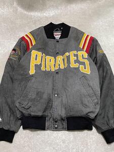 マジェスティック00s MLB Pirates パイレーツ　スタジャン ナイロン　ビンテージ