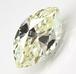 【100円～】0.661ct 天然ダイヤ Very Light Yellow (ナチュラルカラー)SI1 MQ