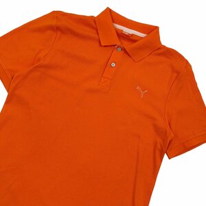 ゴルフ◆PUMA GOLF プーマ 半袖 ドライ ポロシャツ シャツ Lサイズ/オレンジ系/スポーツ メンズ