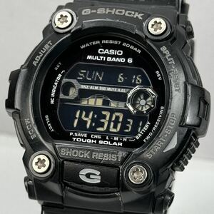 美品 G-SHOCK GW-7900B-1JF タフソーラー 電波受信 電波ソーラー マルチバンド6 ブラック 反転液晶 タイドグラフ/ムーンデータ デジタル