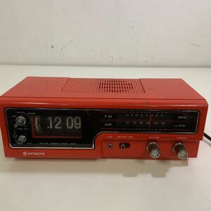 HITACHI DIGITAL CLOCK RADIO ラジオ時計 AM/FMラジオ付 日立デジタルクロックラジオ　昭和レトロ ビンテージ 現状品 動作確認済み　B3