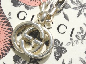 美品 GUCCI グッチ インターロッキング トップ チェーン ネックレス ☆ シルバー925 メンズ レディース 兼用 ジュエリー ▼6K