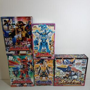 A341【140】1円～ バンダイ リュウソウジャー ニンニンジャー DX ロボ まとめセット (シュリケンジン スピノサンダー キシリュウジン 他