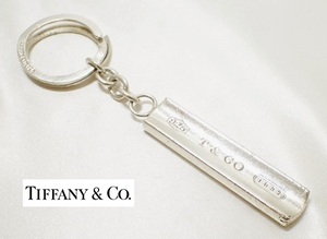 6114[T]Tiffany＆Co ティファニー 1837 バー キーリング キーホルダー 1999 925 シルバー/現状渡し