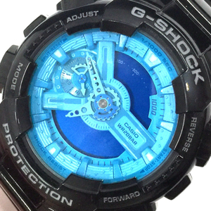カシオ Gショック ビッグフェイス クォーツ 腕時計 GA-110B メンズ ブルー文字盤 未稼働品 ファッション小物 CASIO