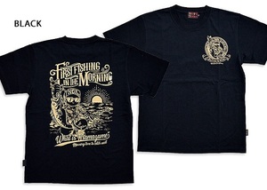 朝まずめアングラー半袖Tシャツ◆Native Gang Family ブラックMサイズ NGF33-491 ネイティブギャングファミリー 釣り