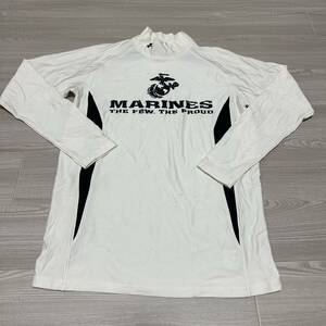 沖縄 米軍放出品 UNDER ARMOUR MARINE USMC 海兵隊 ミリタリー スポーツ ファッション 古着 ビンテージ LARGE (管理番号P109)