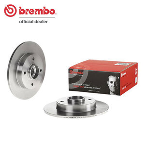 brembo ブレンボ ブレーキローター リア用 プジョー 207 A7W5FW A7W5F01 H20.4～H24.11 NA SW 1.6L ベアリング付