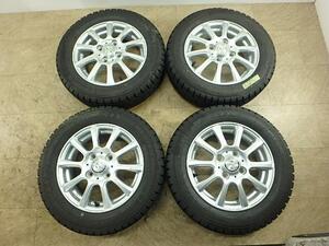 中古 トーヨー タイヤホイール 155/65R13　4本　冬　社外アルミ付