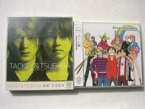 タッキー＆翼 シングル（ CD+DVD ）セット/ ５th「仮面/未来航海」＋8th「X~ダメ~/Crazy Rainbow」ワンピースコラボレーションVer. 