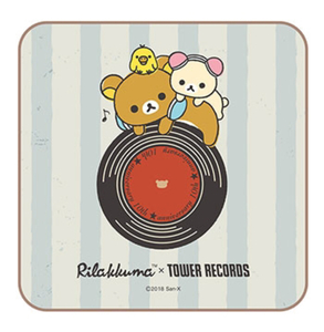 Rilakkuma × TOWER RECORDS コラボミニハンドタオル(タワレコ リラックマ コラボグッズ ハンカチ)