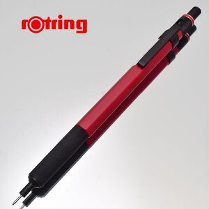 ■●【ROTRING/ロットリング】rotring500 製図用 シャープペンシル 0.5mm レッド 赤色 硬度表示 六角軸 ノック式 新品 1円～/RO15-RDS