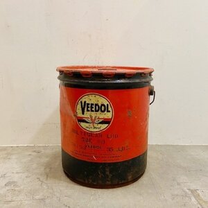 ヴィンテージ アメリカ VEEDOL 50’s オイル缶 ガス缶 インテリア ガレージ 店舗什器 店舗備品 アメリカン雑貨 インダストリアル【B3157】