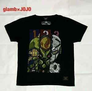 【希少】glamb×JOJO　コラボTシャツ　エコーズ　グラム　ジョジョ　クルーネック　ブランドロゴ　ユニセックス　ダブルネーム　広瀬康一