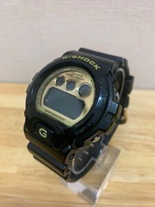 【1円〜】【電池交換済】カシオ CASIO G-SHOCK Gショック デジタル　DW-6900CB ブラック/ゴールド　クォーツ 腕時計