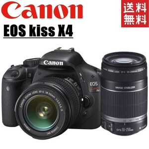 キヤノン Canon EOS kiss X4 ダブルレンズセット デジタル 一眼レフ カメラ 中古