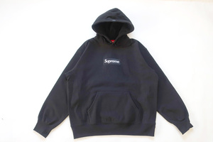 (M)Supreme Box Logo Hooded SweatshirtシュプリームボックスロゴスウェットパーカBlack黒